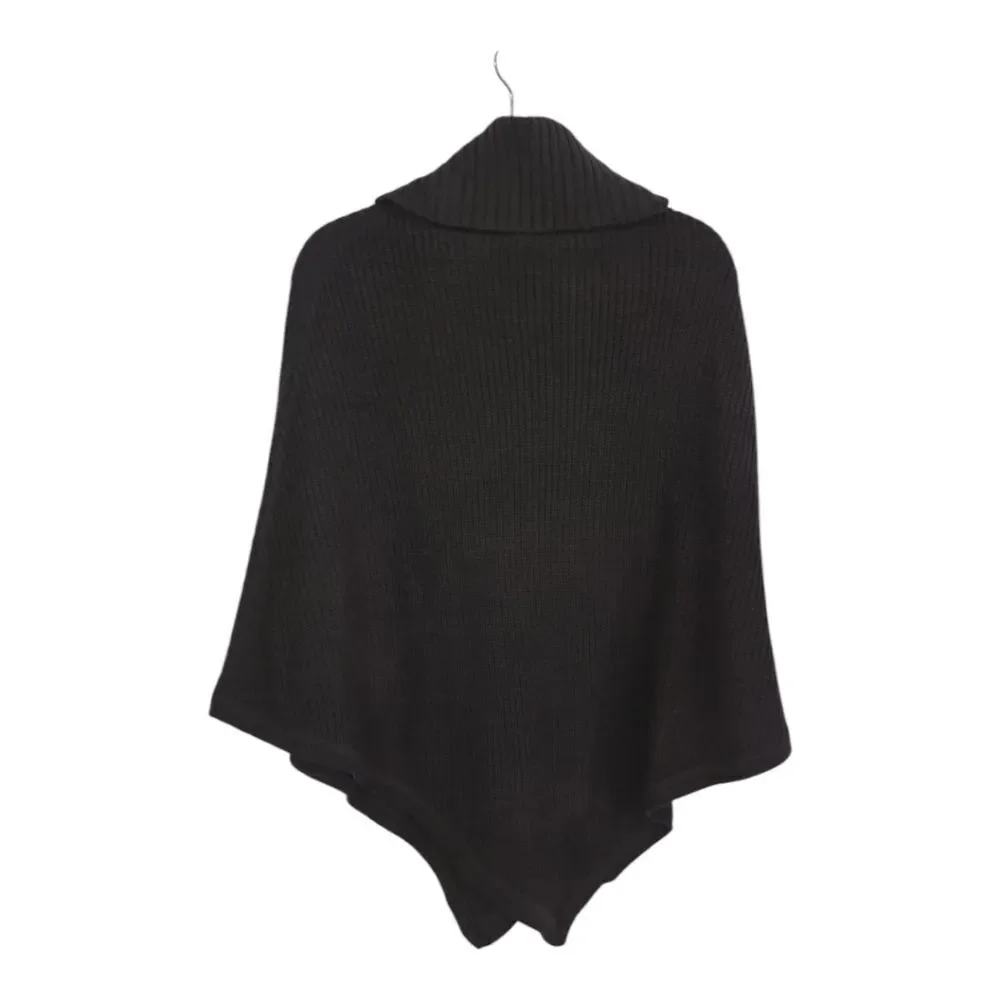 NWT Michael Kors Charcoal Knit Poncho OS